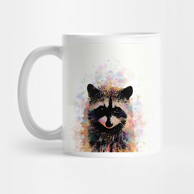 Colorful Raccoon 27 by artbylucie